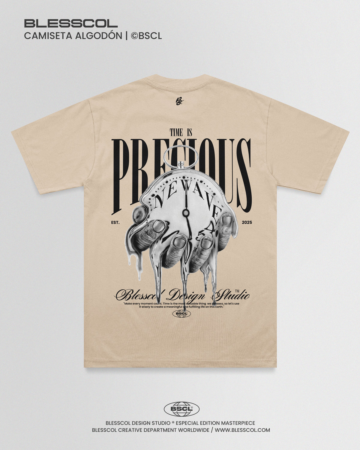 CAMISETA BLESSCOL TIME IS PRECIOUS