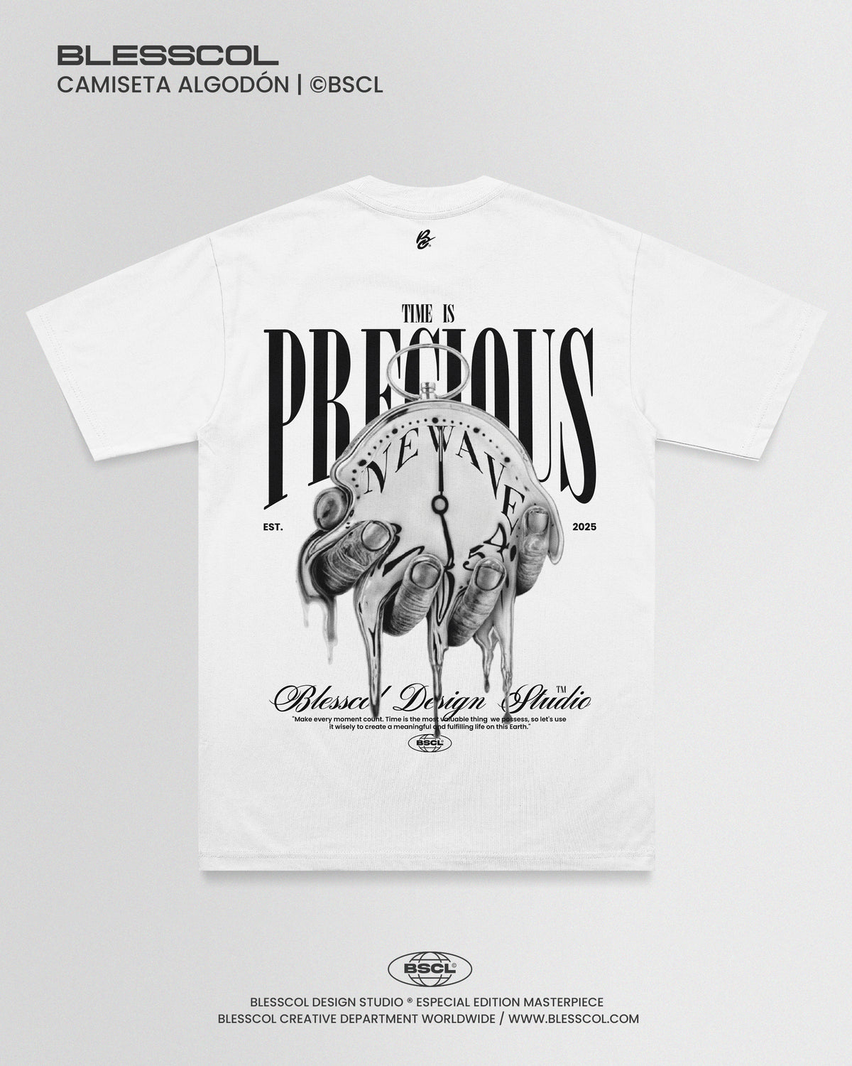 CAMISETA BLESSCOL TIME IS PRECIOUS
