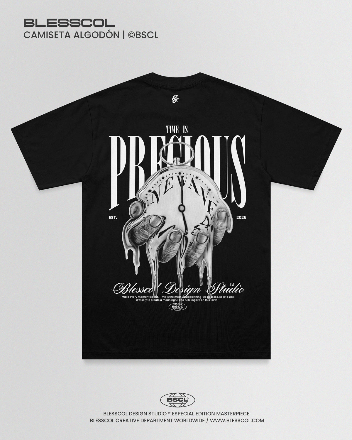 CAMISETA BLESSCOL TIME IS PRECIOUS