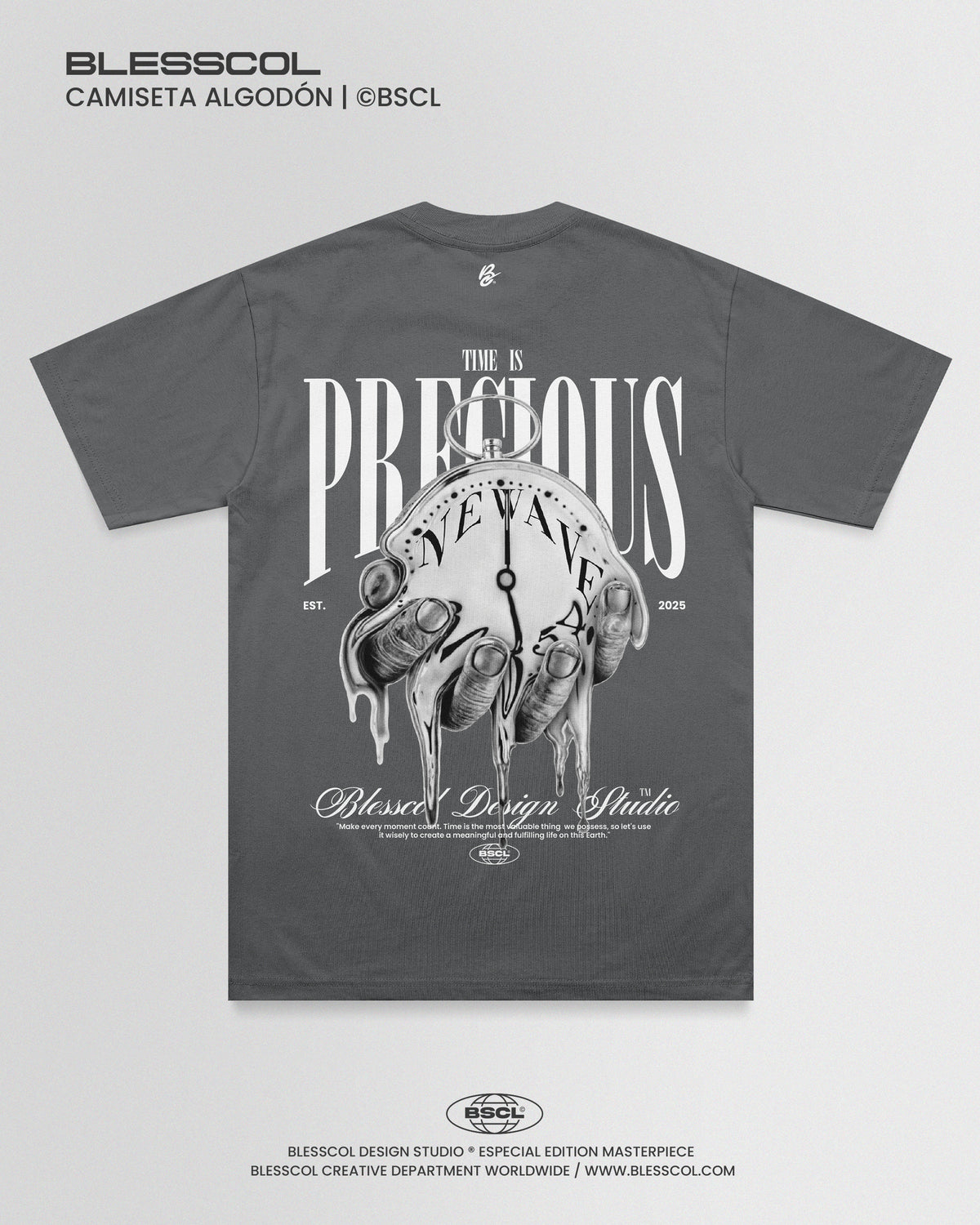 CAMISETA BLESSCOL TIME IS PRECIOUS