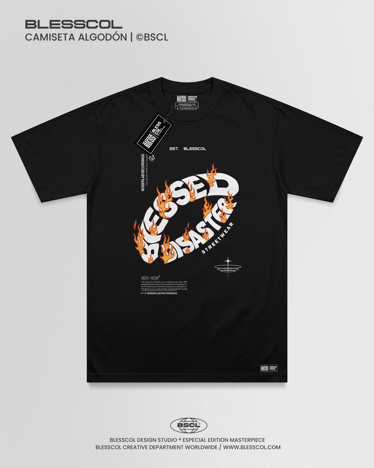 CAMISETA BLESSED DISASTER FLAME