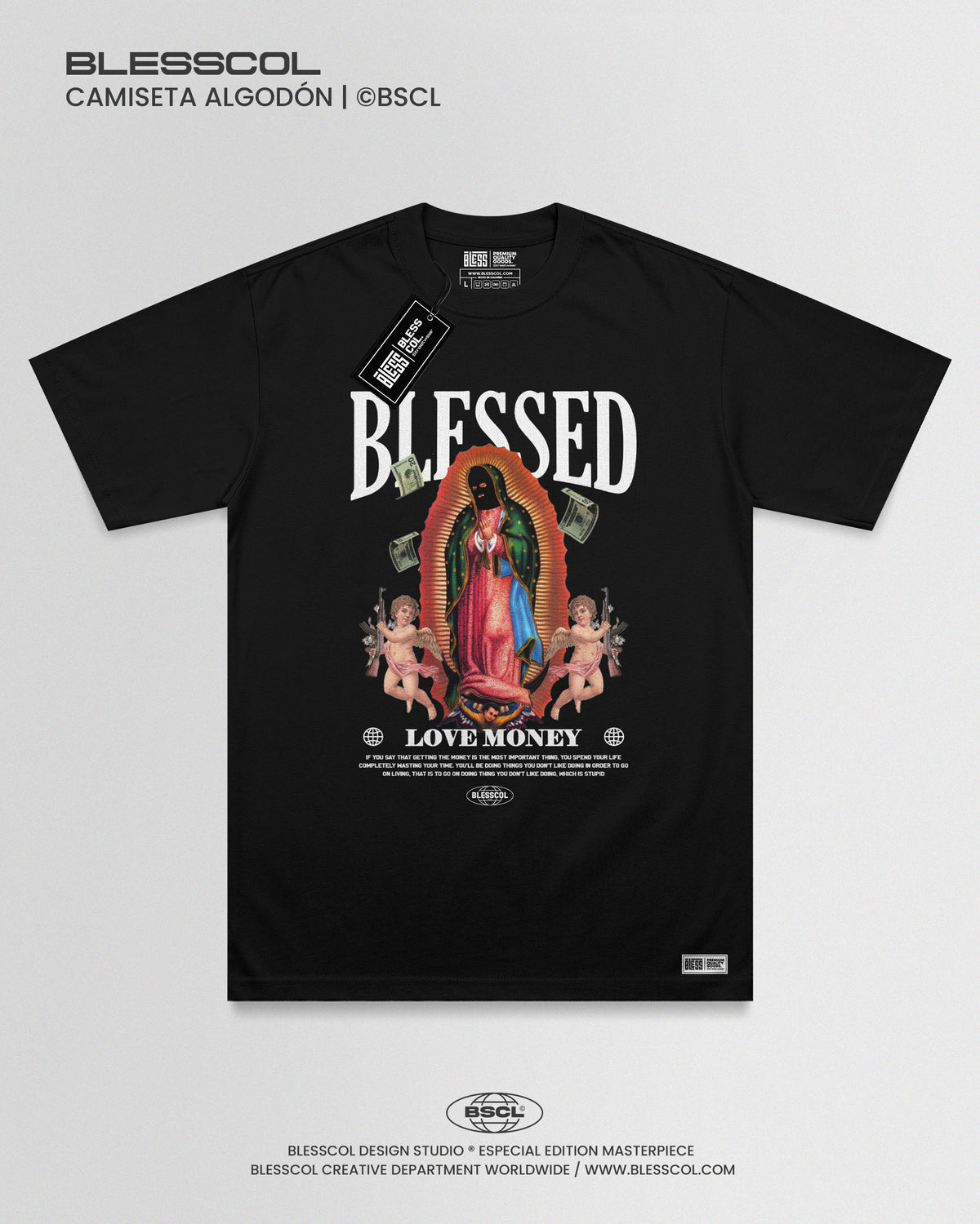 CAMISETA BLESSED VIRGIN GANSTER