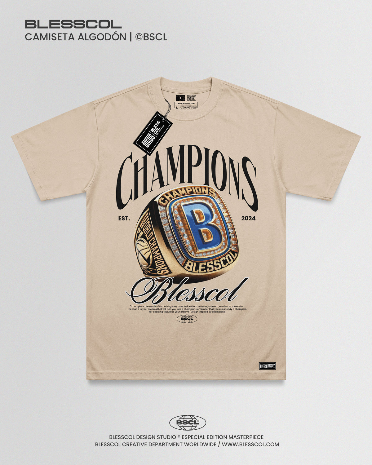CAMISETA CHAMPIONS X BLESSCOL
