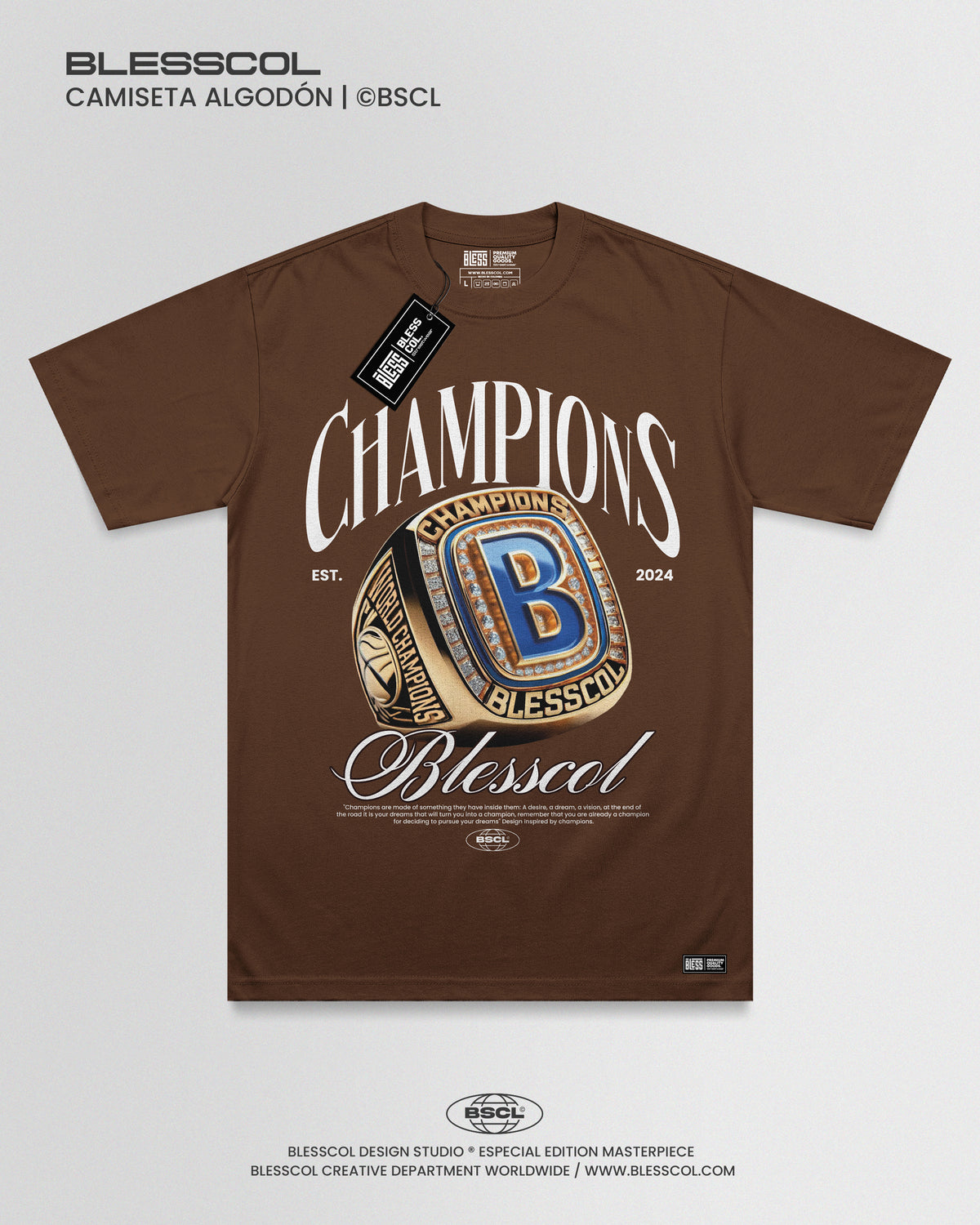 CAMISETA CHAMPIONS X BLESSCOL