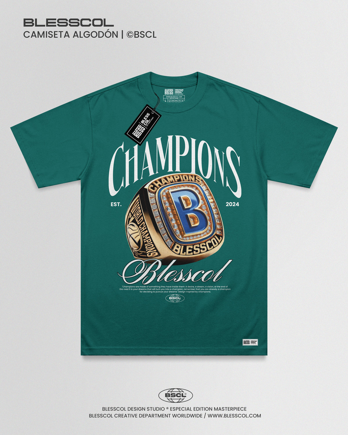 CAMISETA CHAMPIONS X BLESSCOL