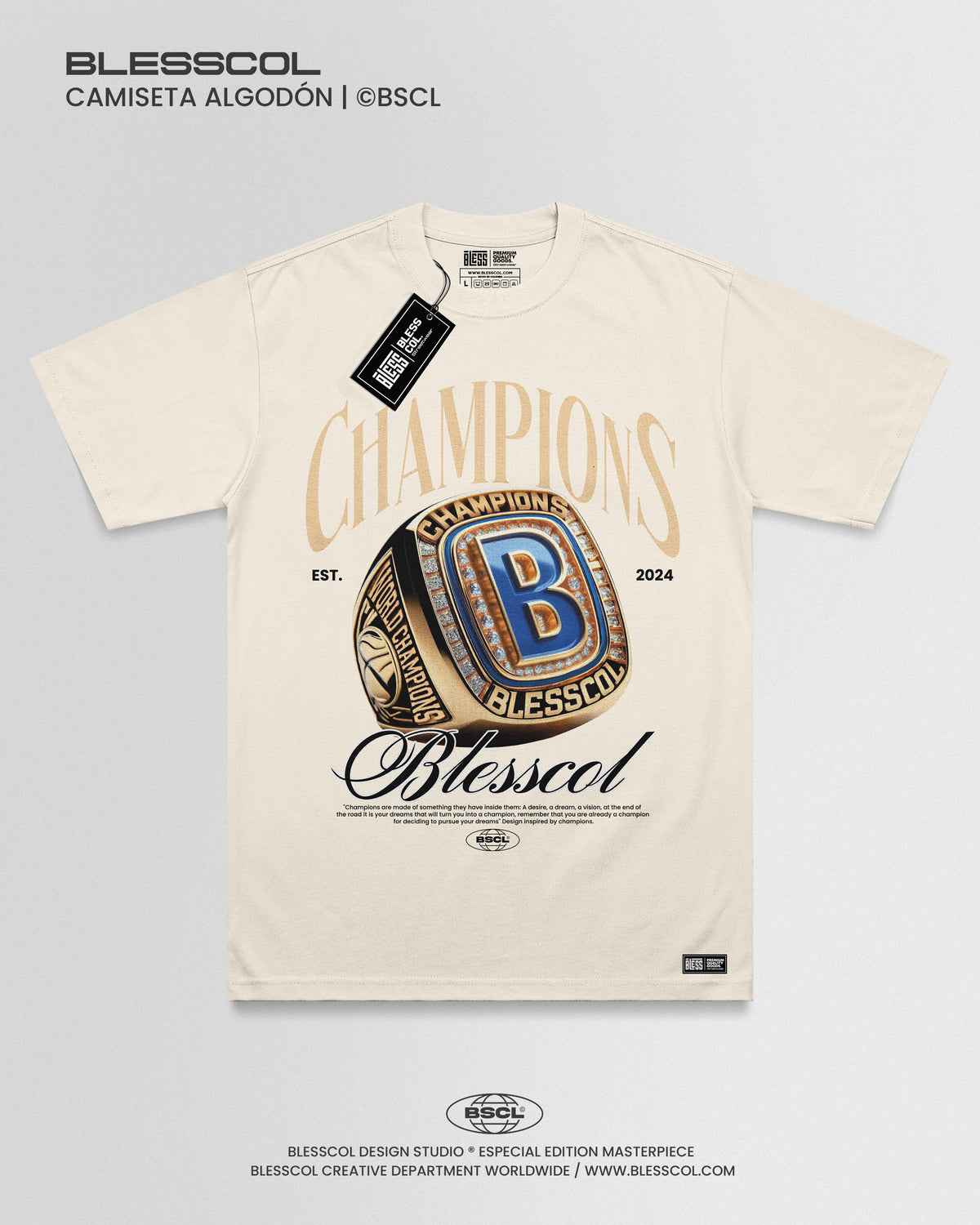 CAMISETA CHAMPIONS X BLESSCOL