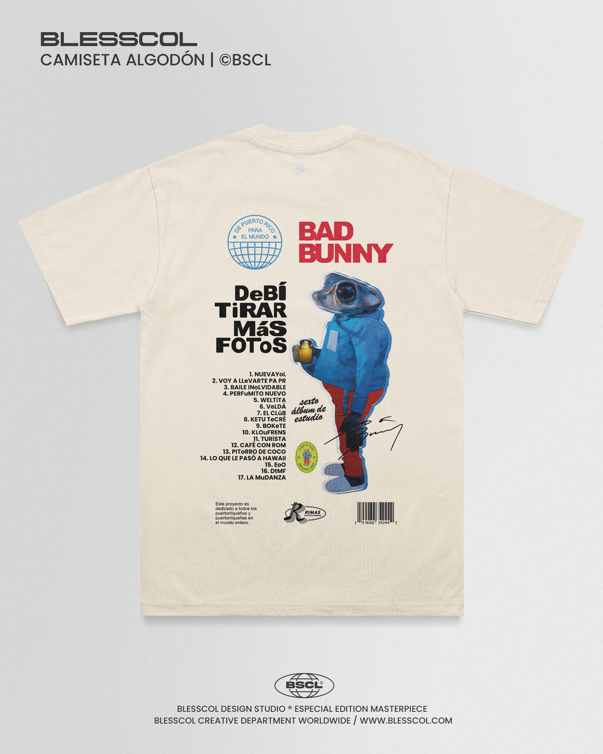 CAMISETA DEBI TOMAR MAS FOTOS BAD BUNNY