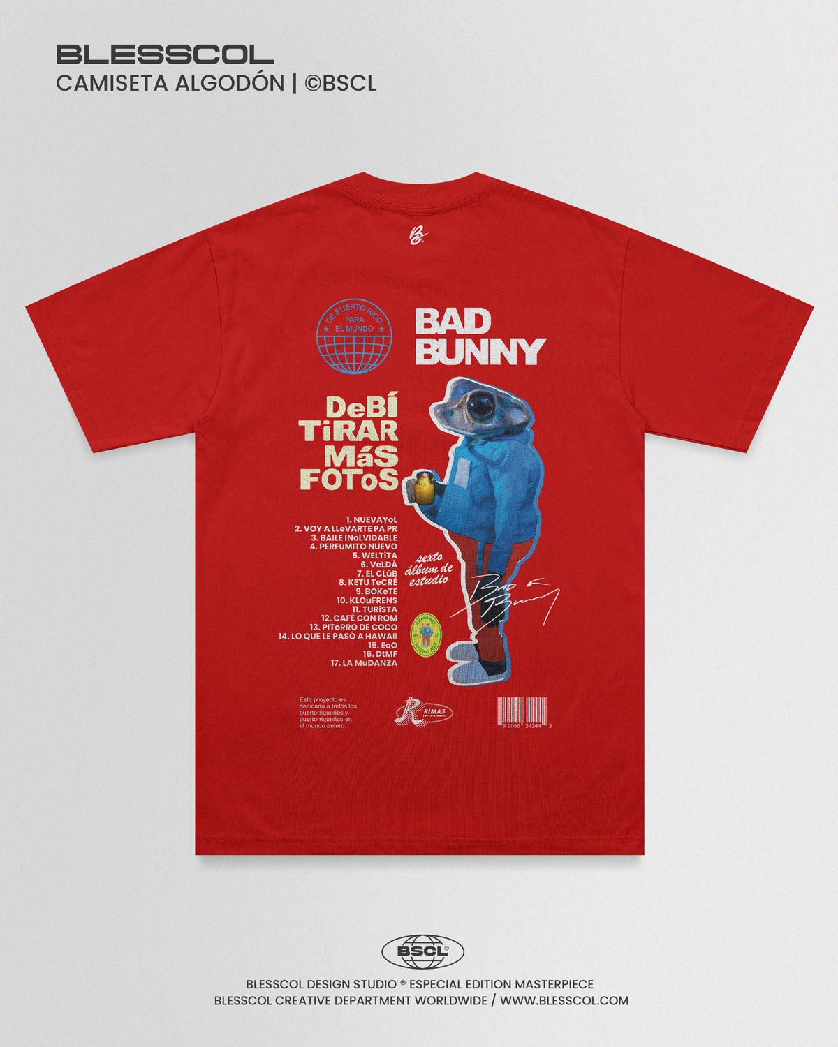 CAMISETA DEBI TOMAR MAS FOTOS BAD BUNNY