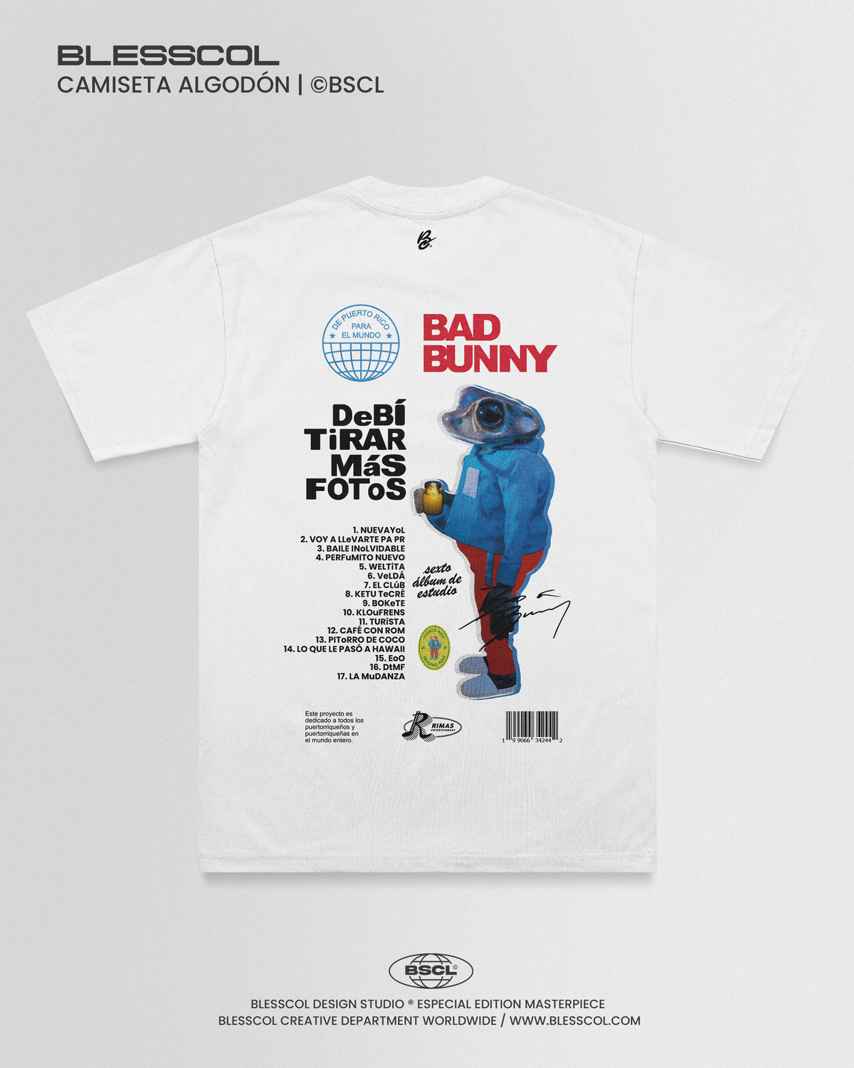 CAMISETA DEBI TOMAR MAS FOTOS BAD BUNNY