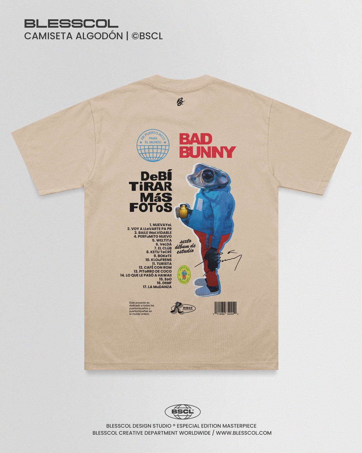 CAMISETA DEBI TOMAR MAS FOTOS BAD BUNNY
