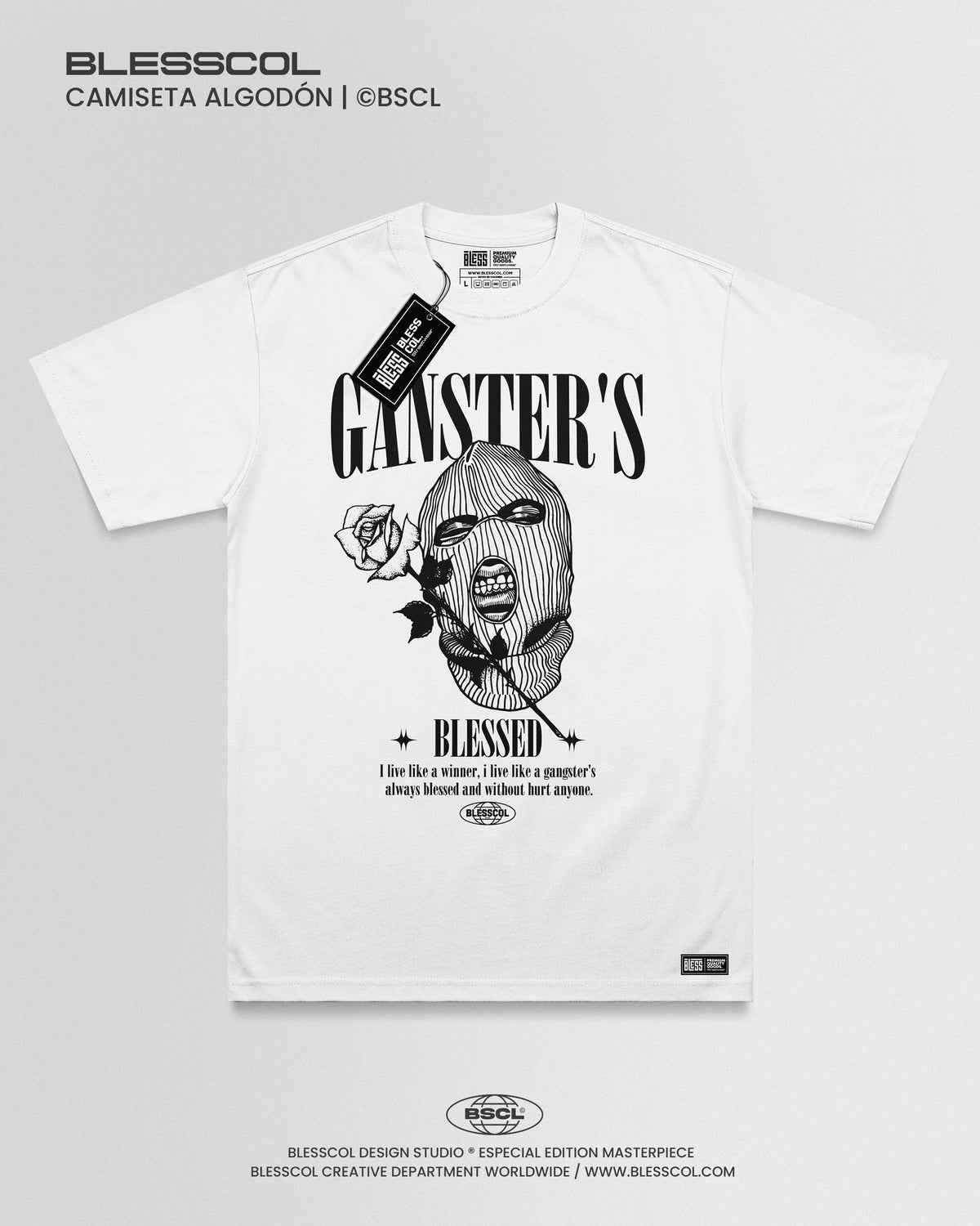 CAMISETA GANSTERS BLESSED EDITION