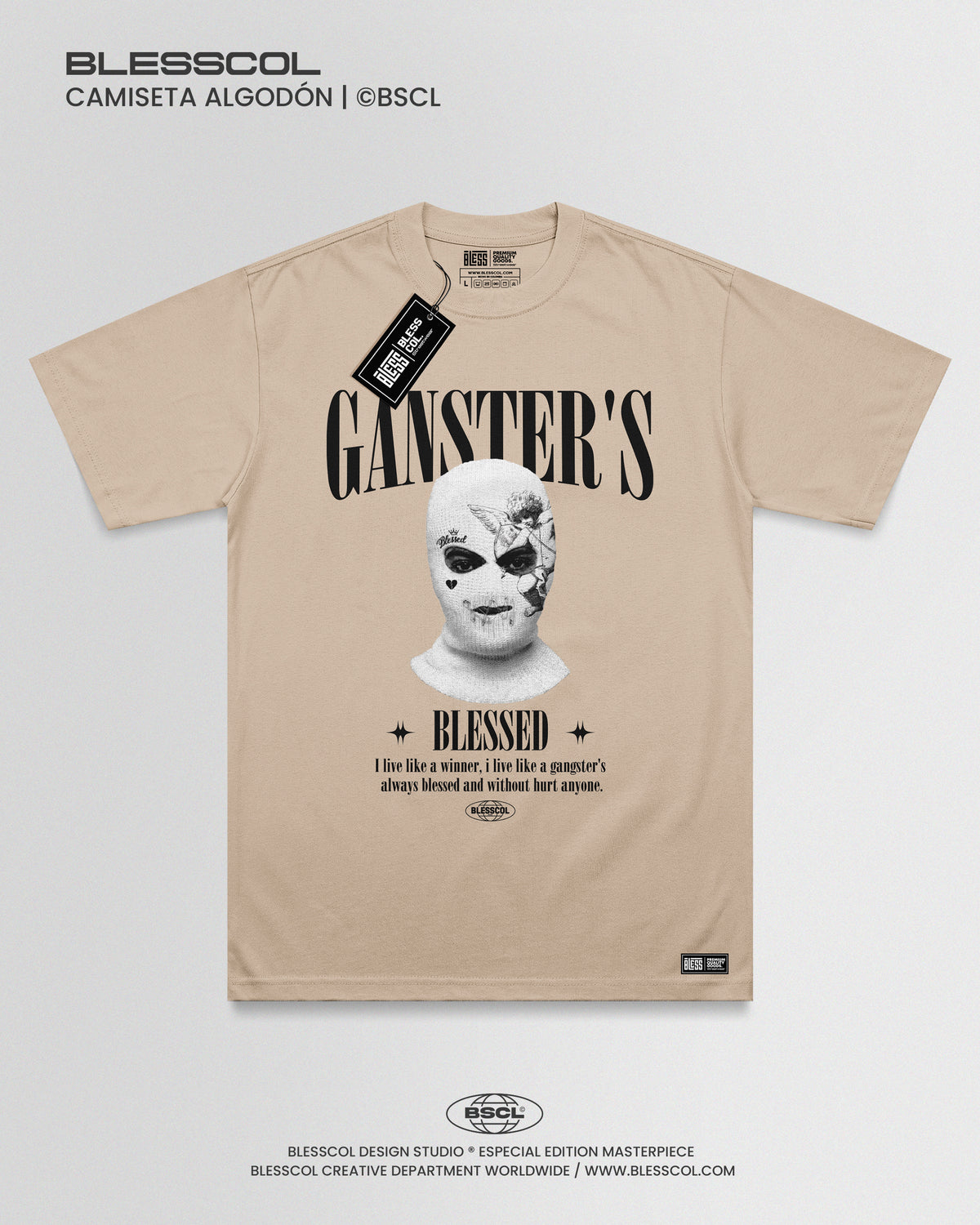 CAMISETA GANSTERS BLESSED EDITION