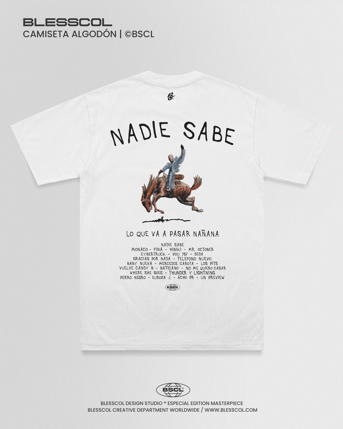 CAMISETA NADIE SABE BAD BUNNY
