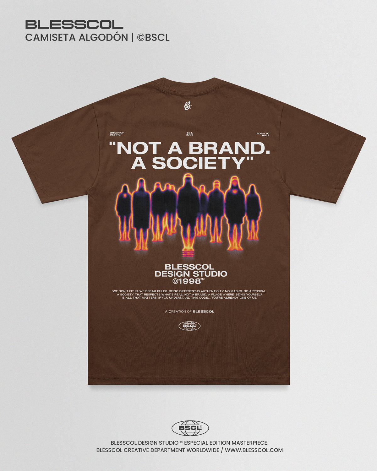 CAMISETA NOT A BRAND A SOCIETY