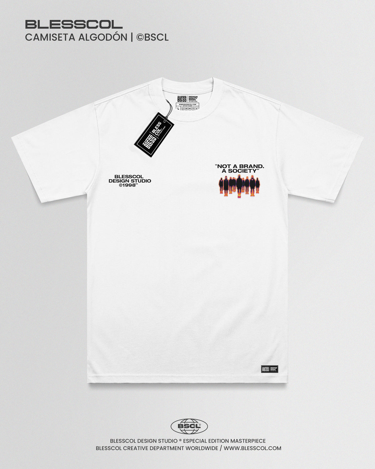 CAMISETA NOT A BRAND A SOCIETY