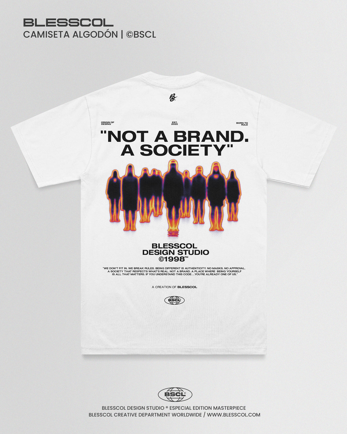 CAMISETA NOT A BRAND A SOCIETY