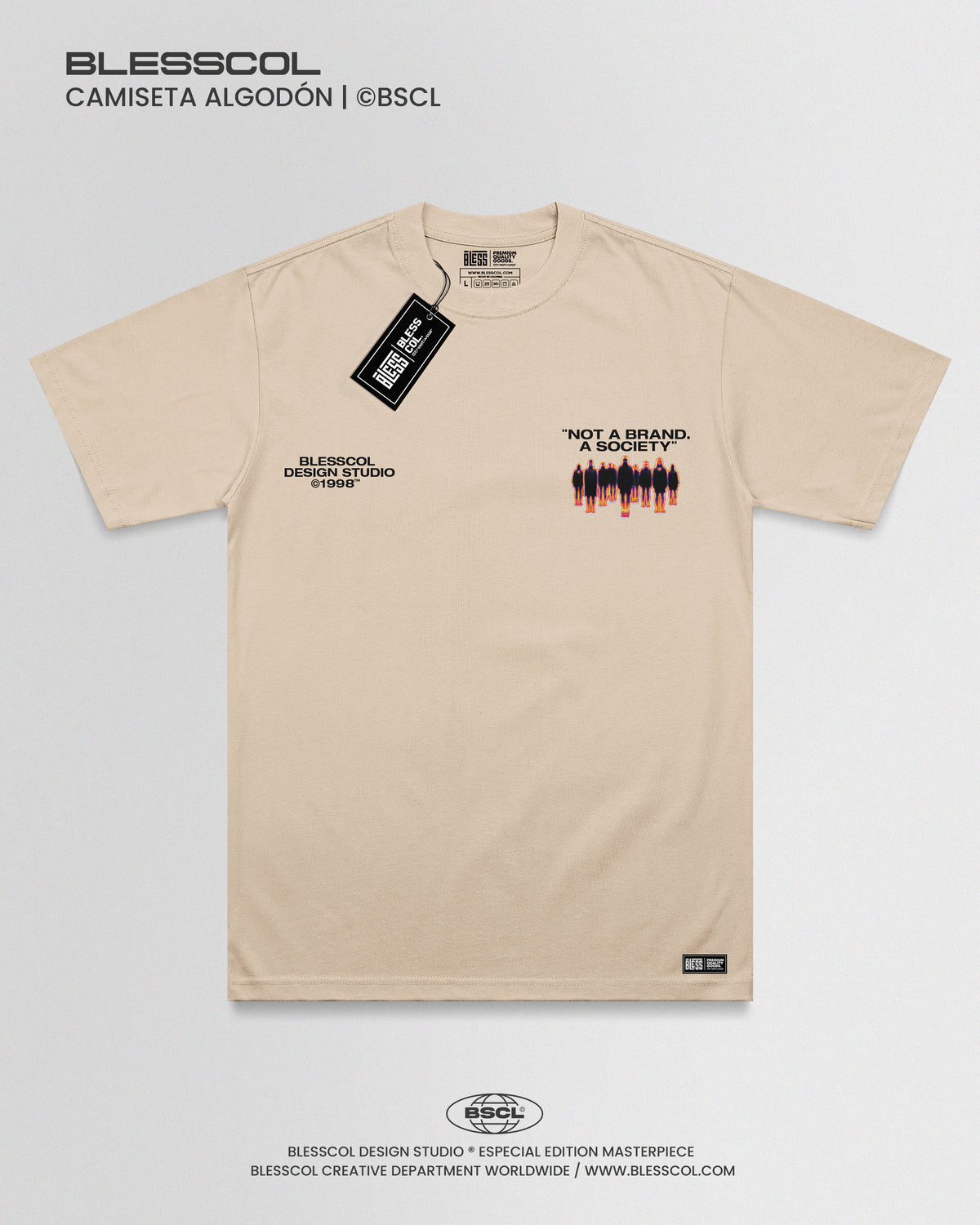 CAMISETA NOT A BRAND A SOCIETY