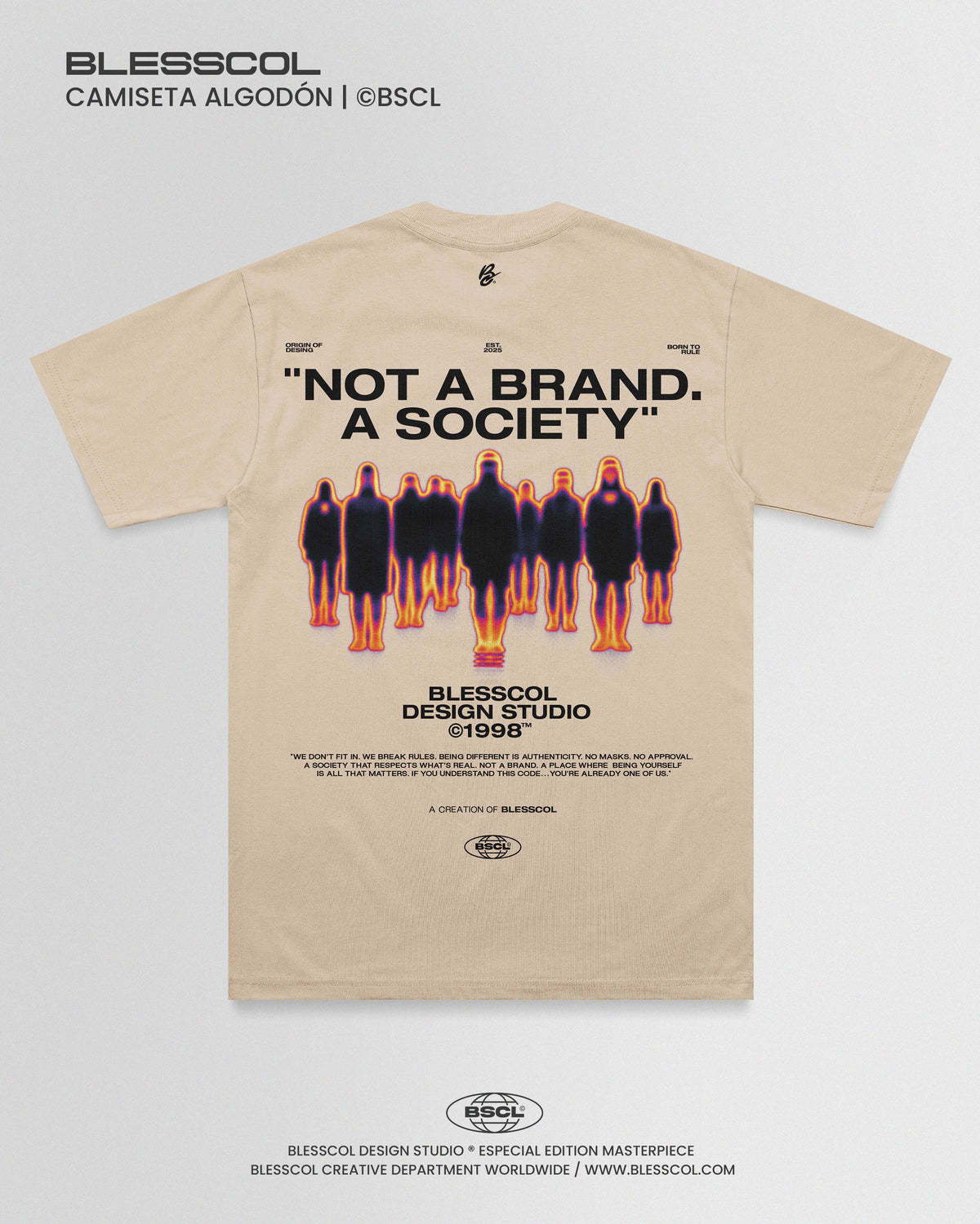 CAMISETA NOT A BRAND A SOCIETY
