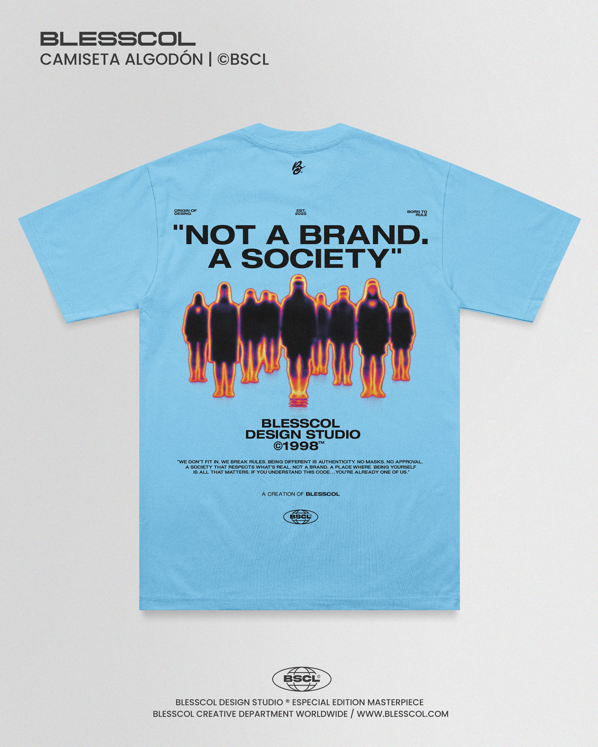 CAMISETA NOT A BRAND A SOCIETY
