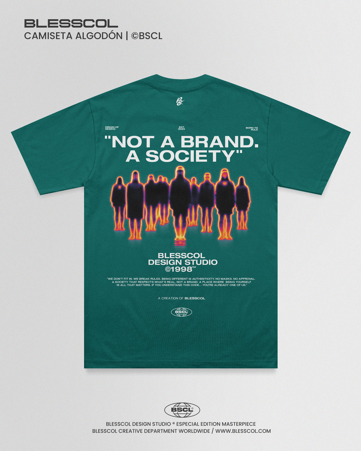 CAMISETA NOT A BRAND A SOCIETY
