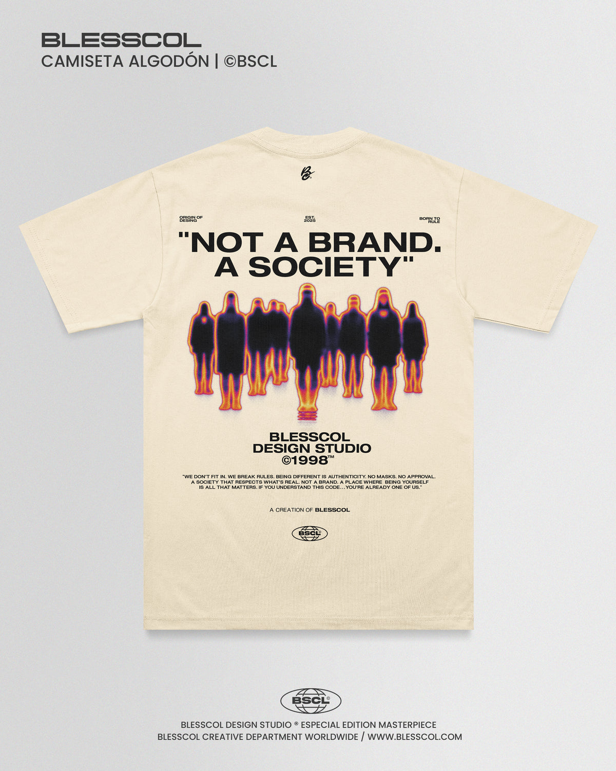 CAMISETA NOT A BRAND A SOCIETY