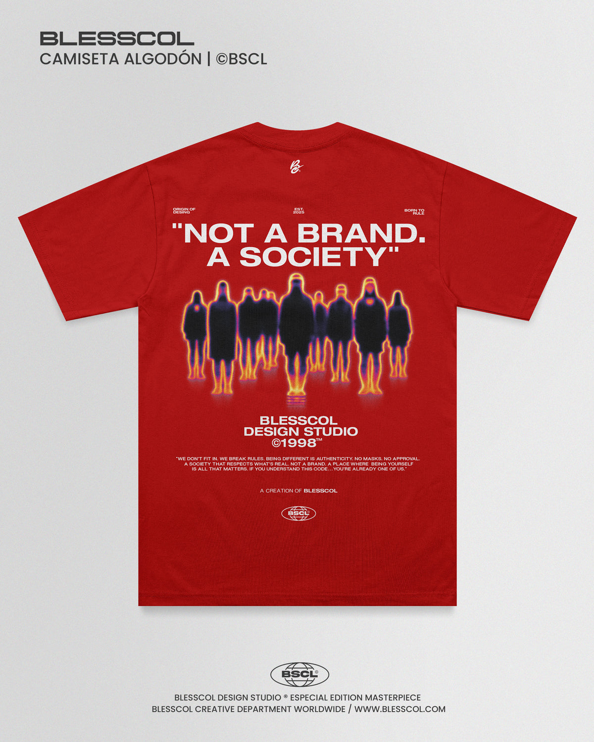 CAMISETA NOT A BRAND A SOCIETY