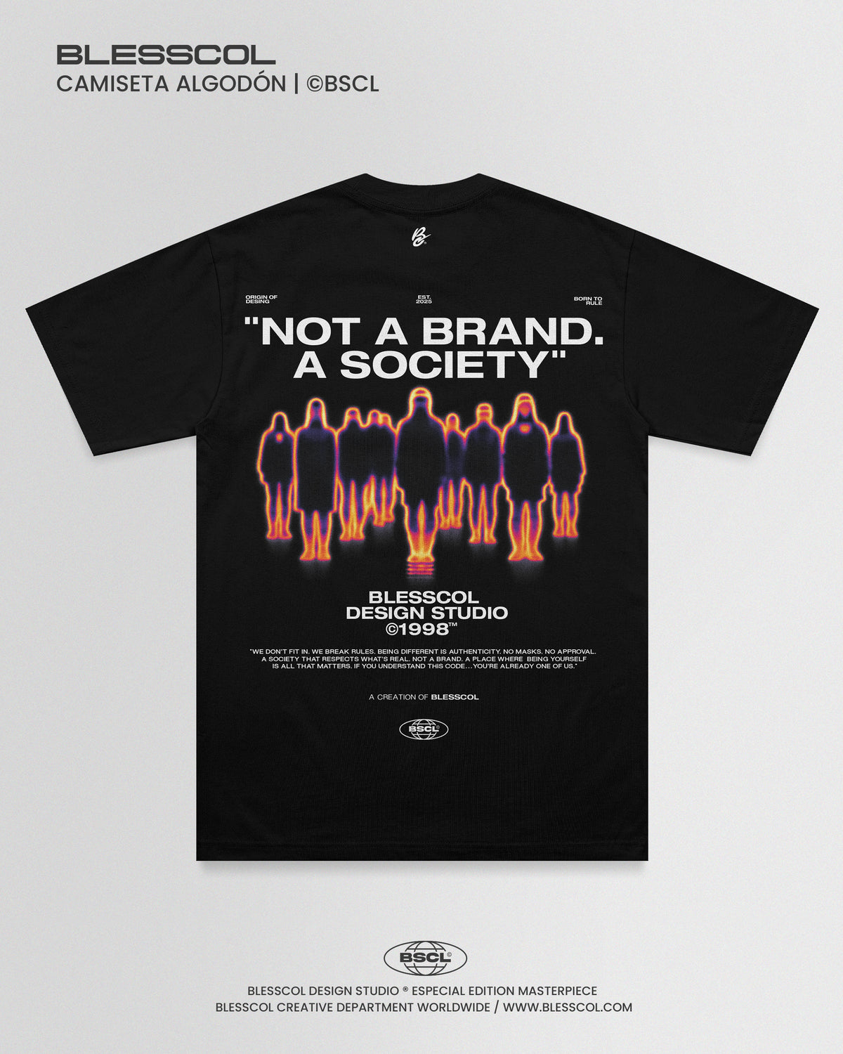 CAMISETA NOT A BRAND A SOCIETY
