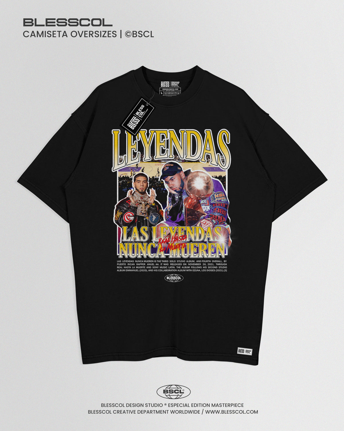 CAMISETA OVERSIZE ANUEL AA LEYENDAS
