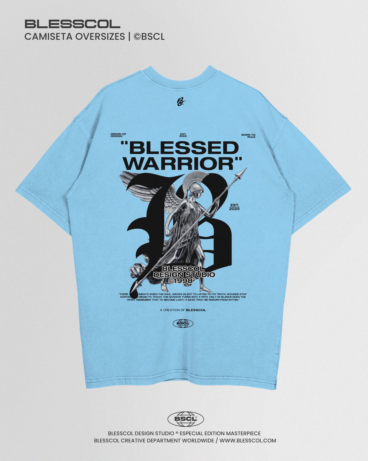 CAMISETA OVERSIZE BLESSED WARRIOR