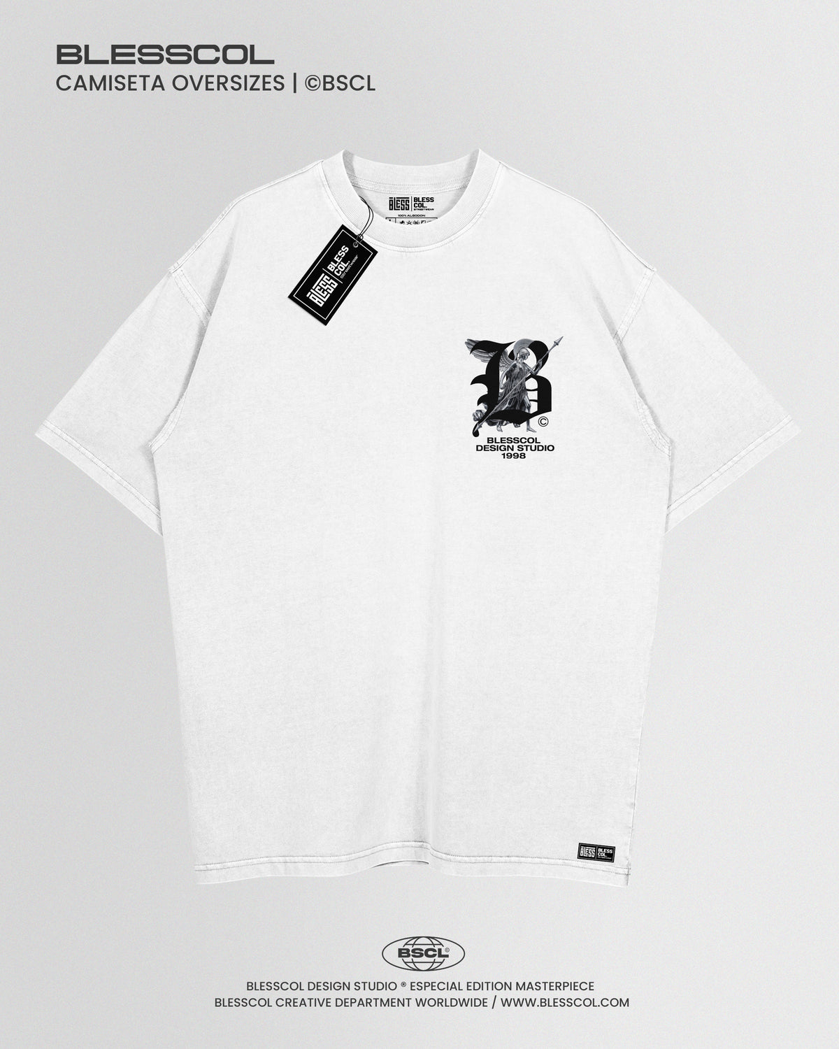CAMISETA OVERSIZE BLESSED WARRIOR