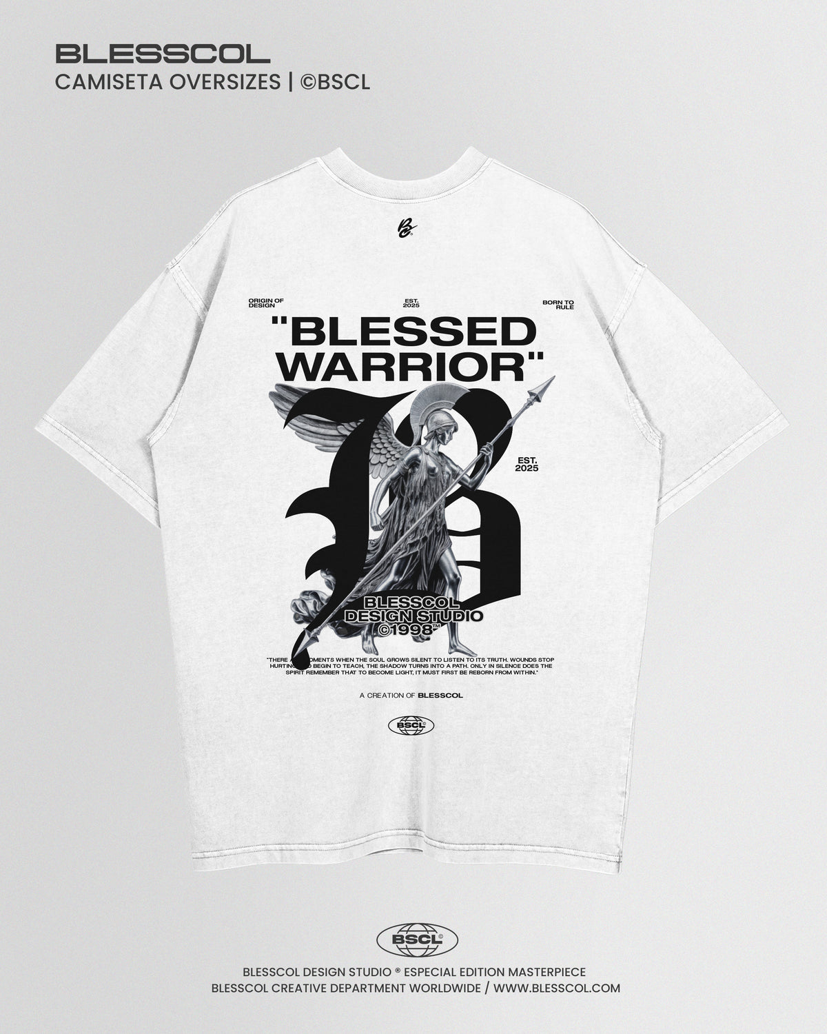CAMISETA OVERSIZE BLESSED WARRIOR