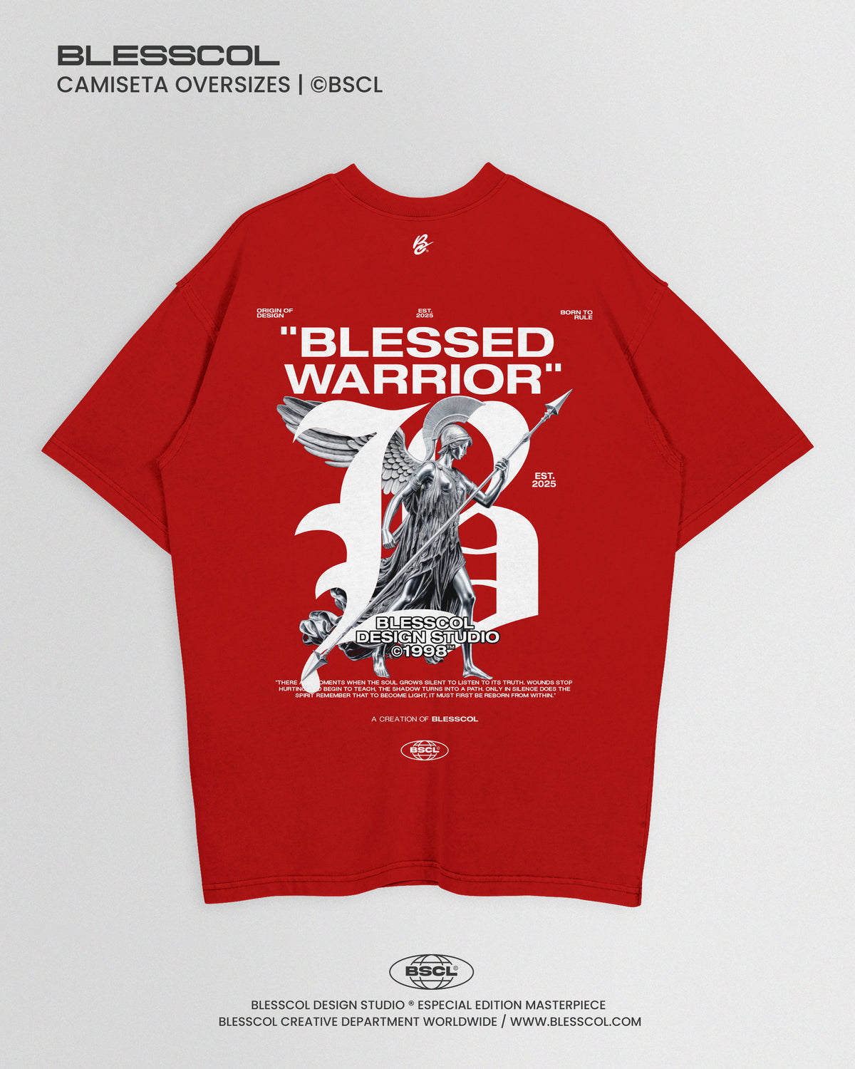 CAMISETA OVERSIZE BLESSED WARRIOR
