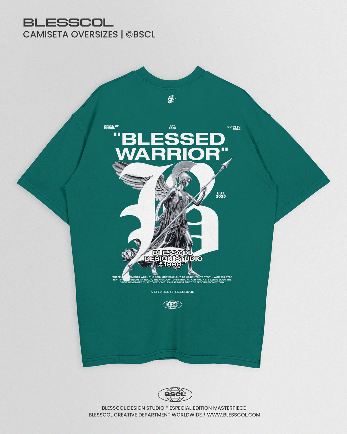 CAMISETA OVERSIZE BLESSED WARRIOR