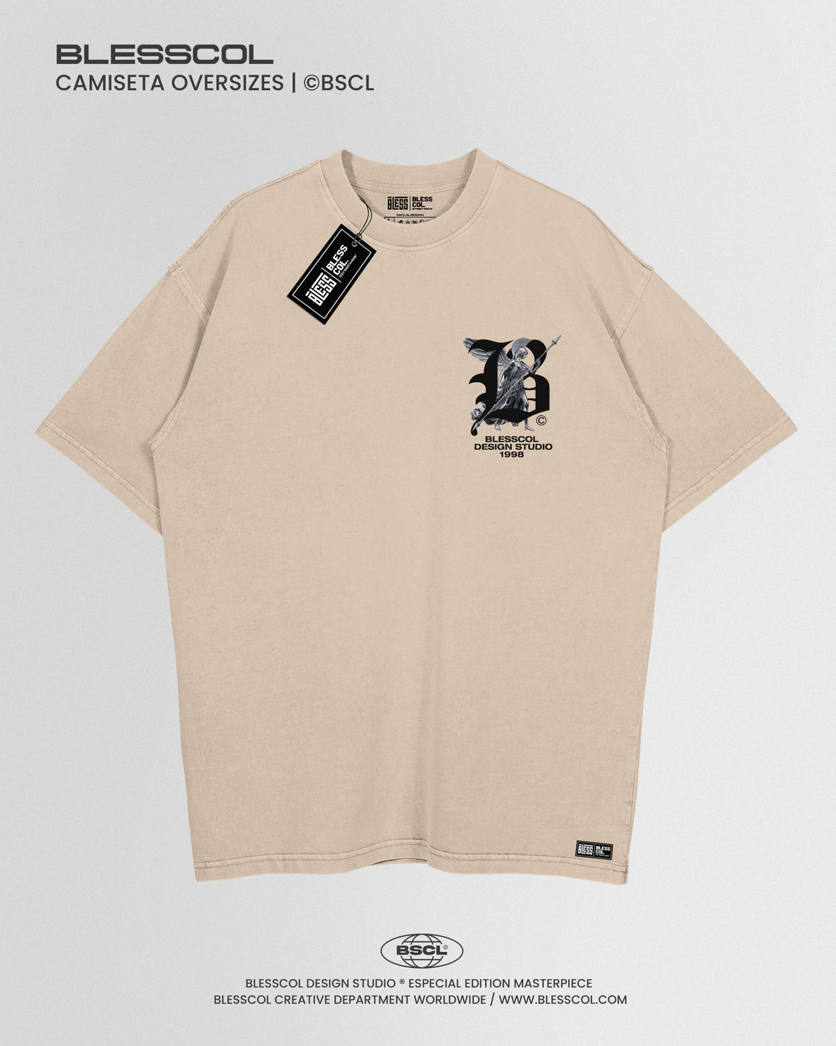 CAMISETA OVERSIZE BLESSED WARRIOR
