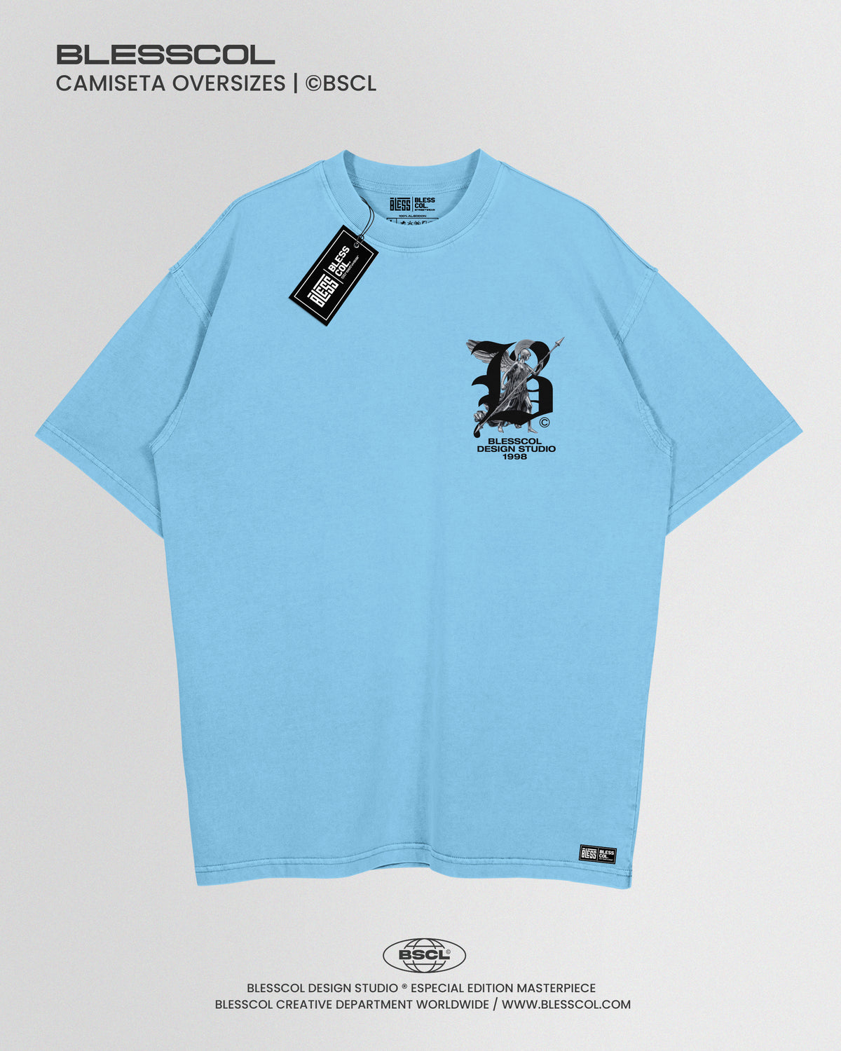 CAMISETA OVERSIZE BLESSED WARRIOR
