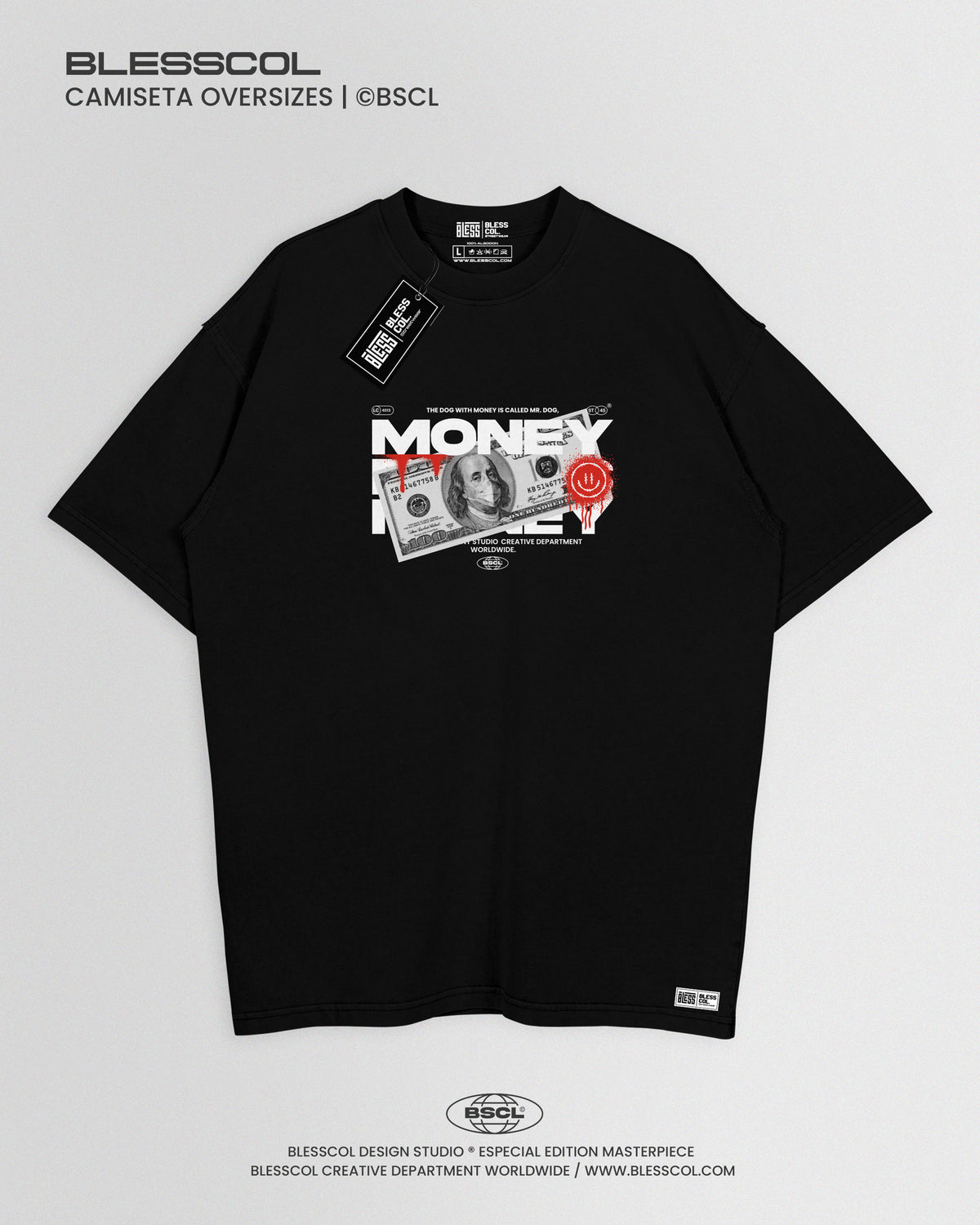 CAMISETA OVERSIZE BLESS MONEY
