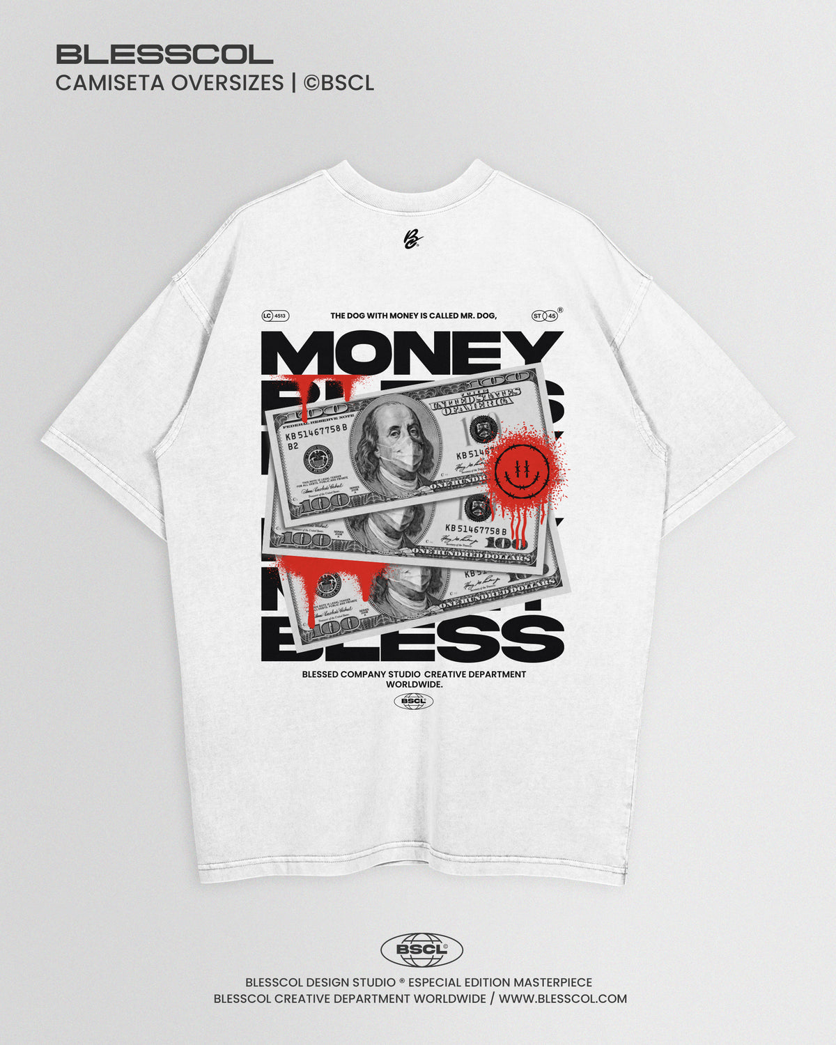 CAMISETA OVERSIZE BLESS MONEY