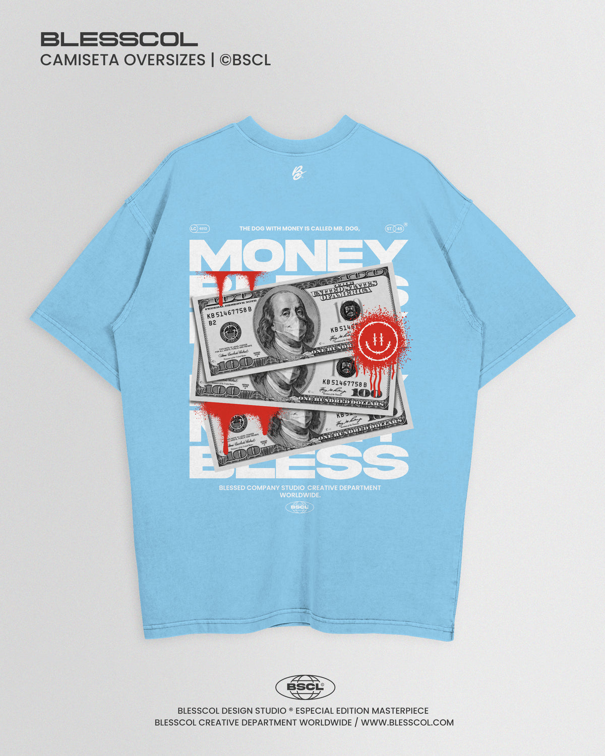 CAMISETA OVERSIZE BLESS MONEY