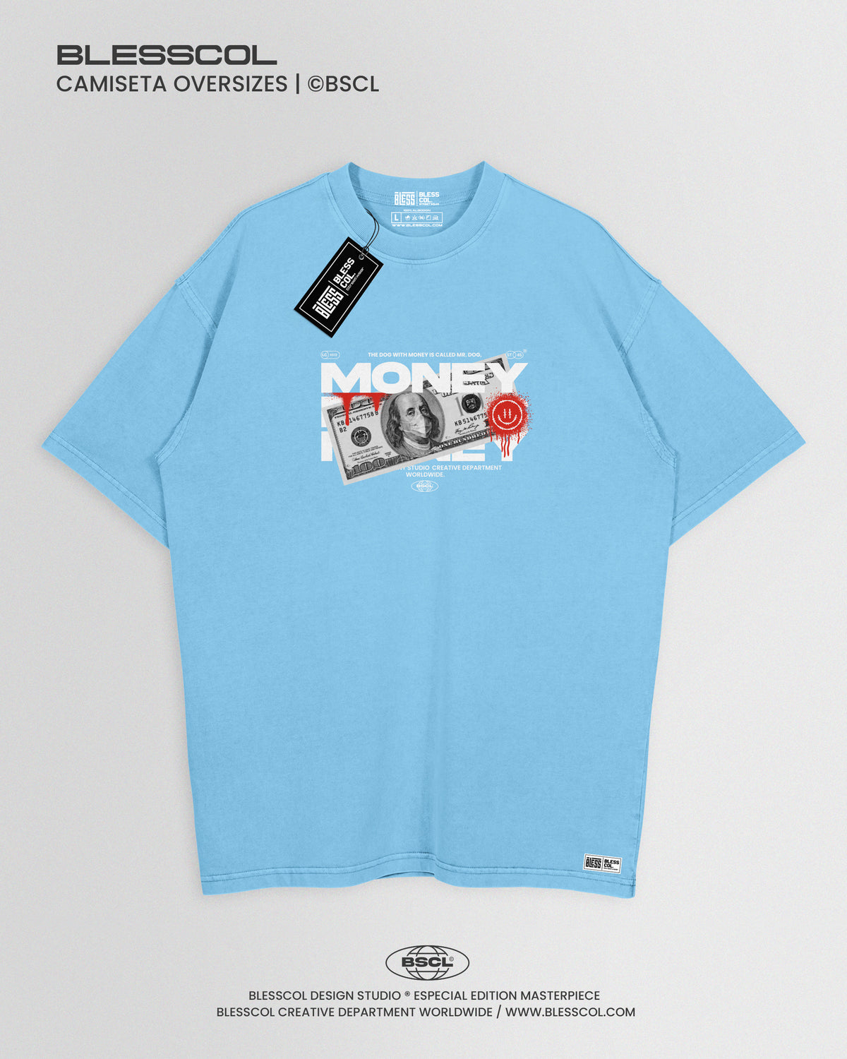CAMISETA OVERSIZE BLESS MONEY