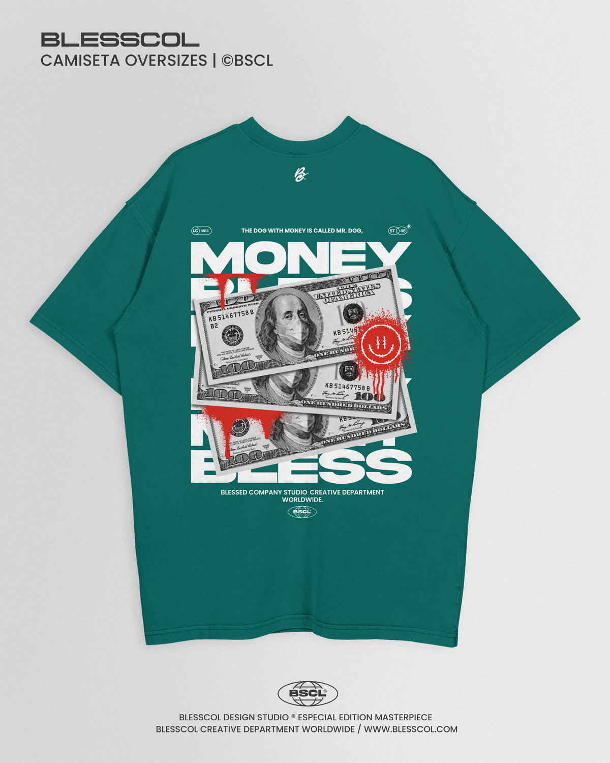 CAMISETA OVERSIZE BLESS MONEY