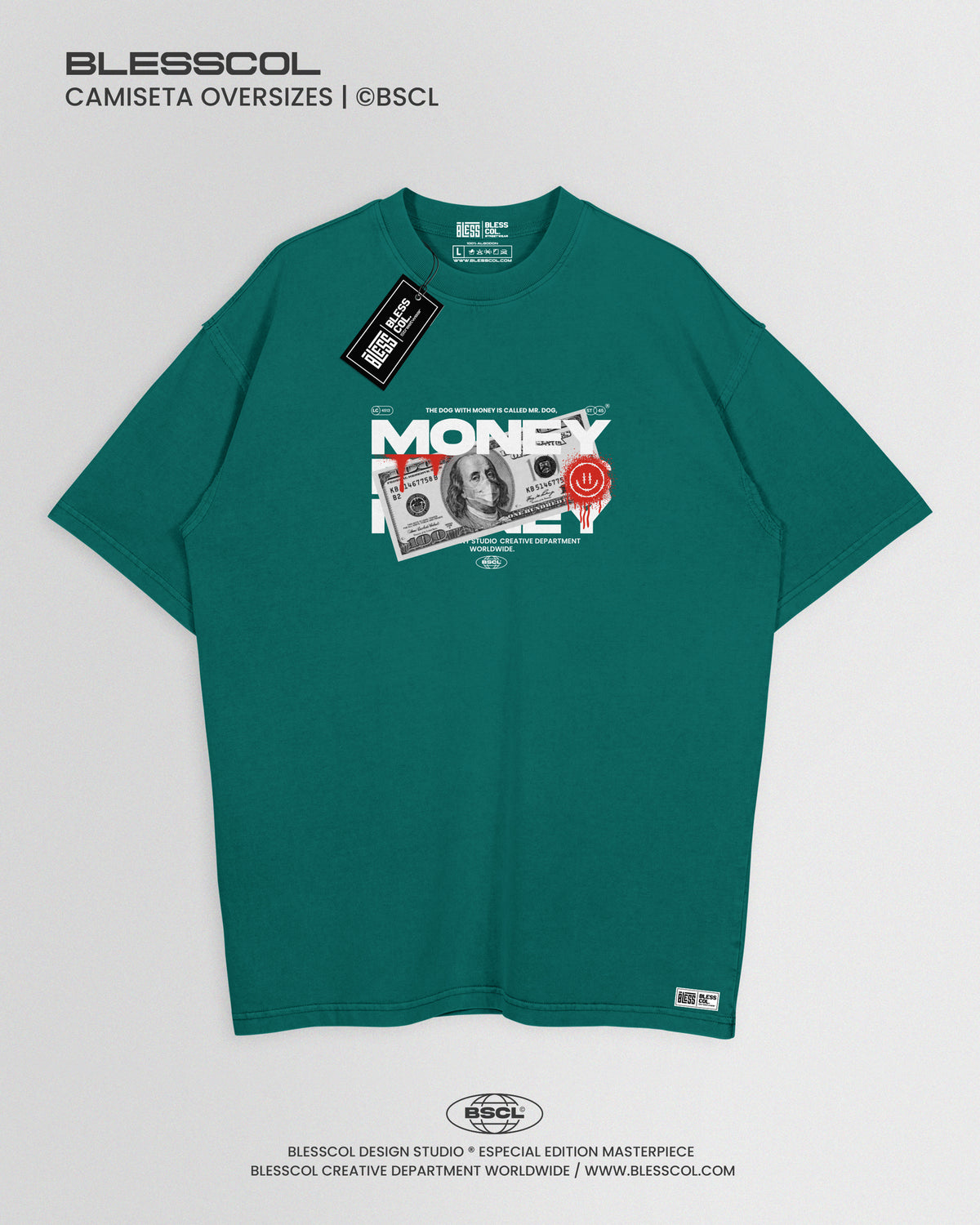 CAMISETA OVERSIZE BLESS MONEY