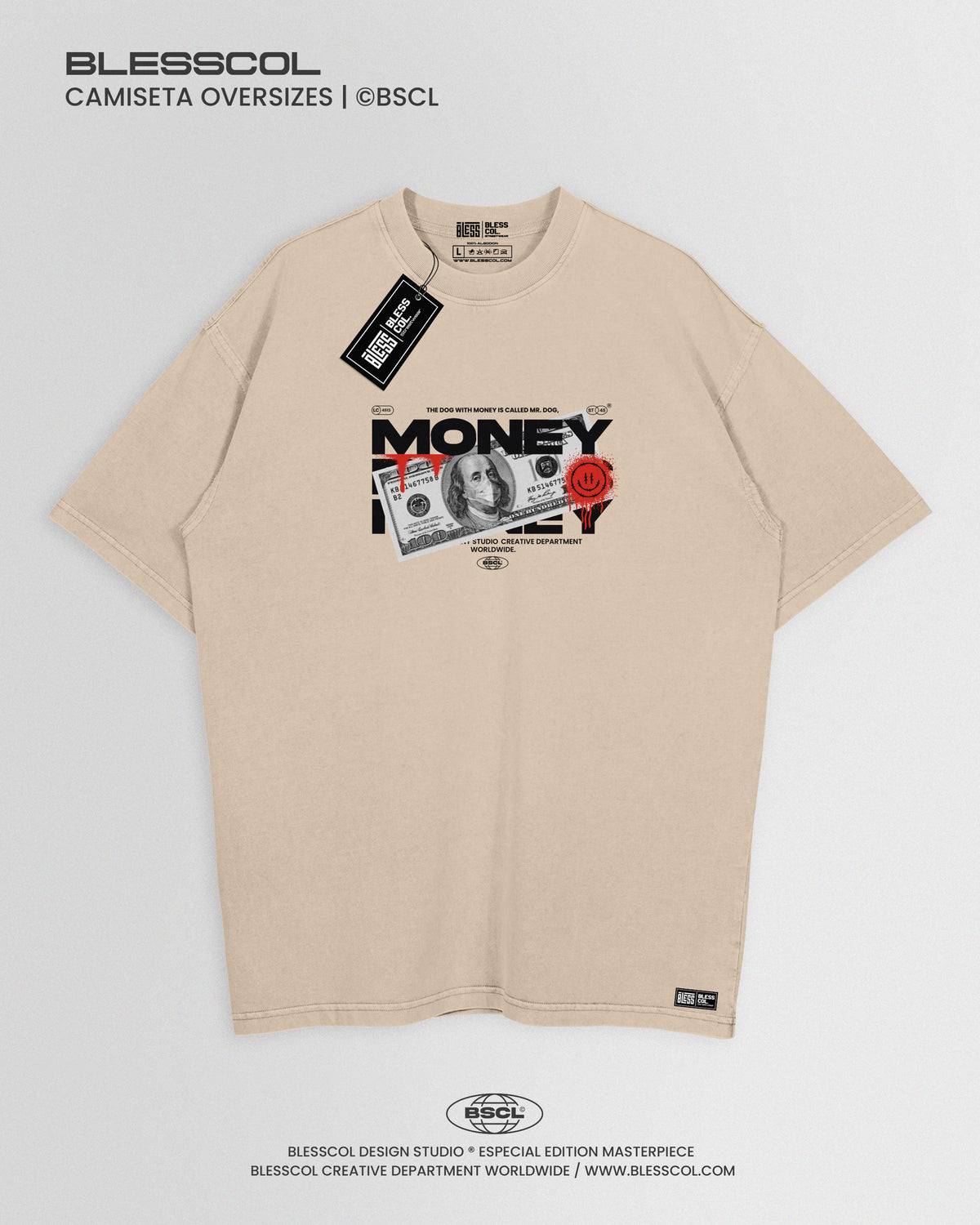CAMISETA OVERSIZE BLESS MONEY