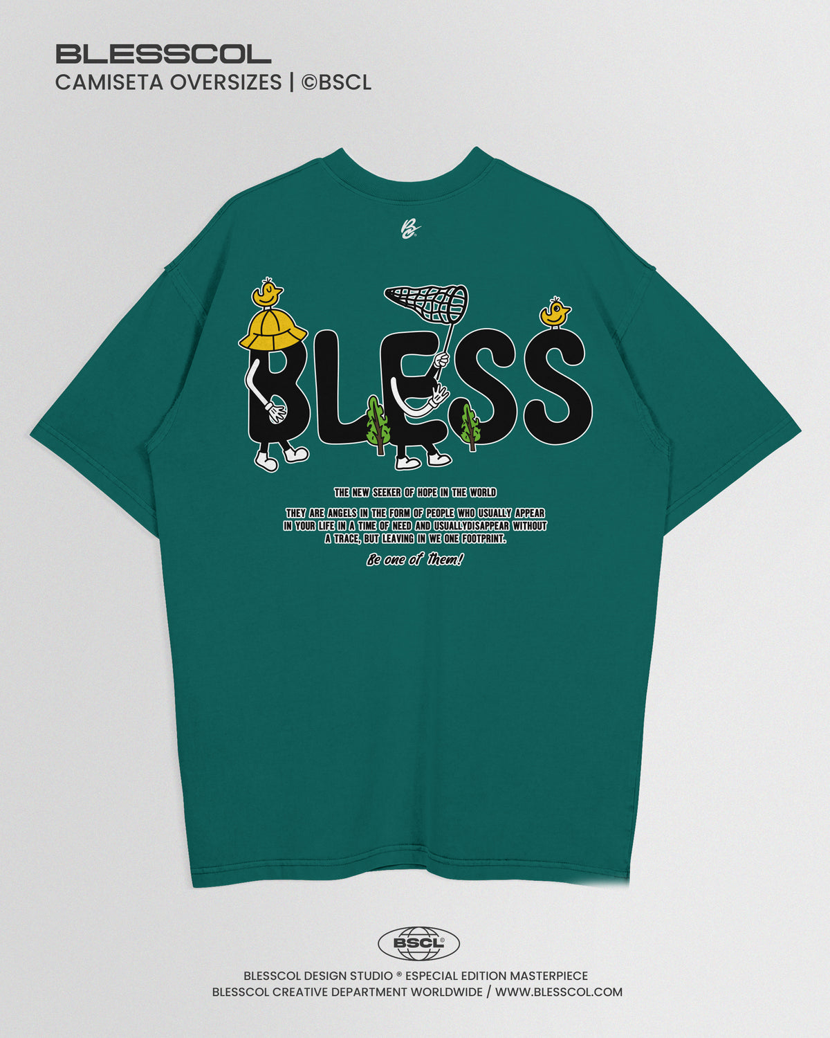 CAMISETA OVERSIZE BLESS WORLD