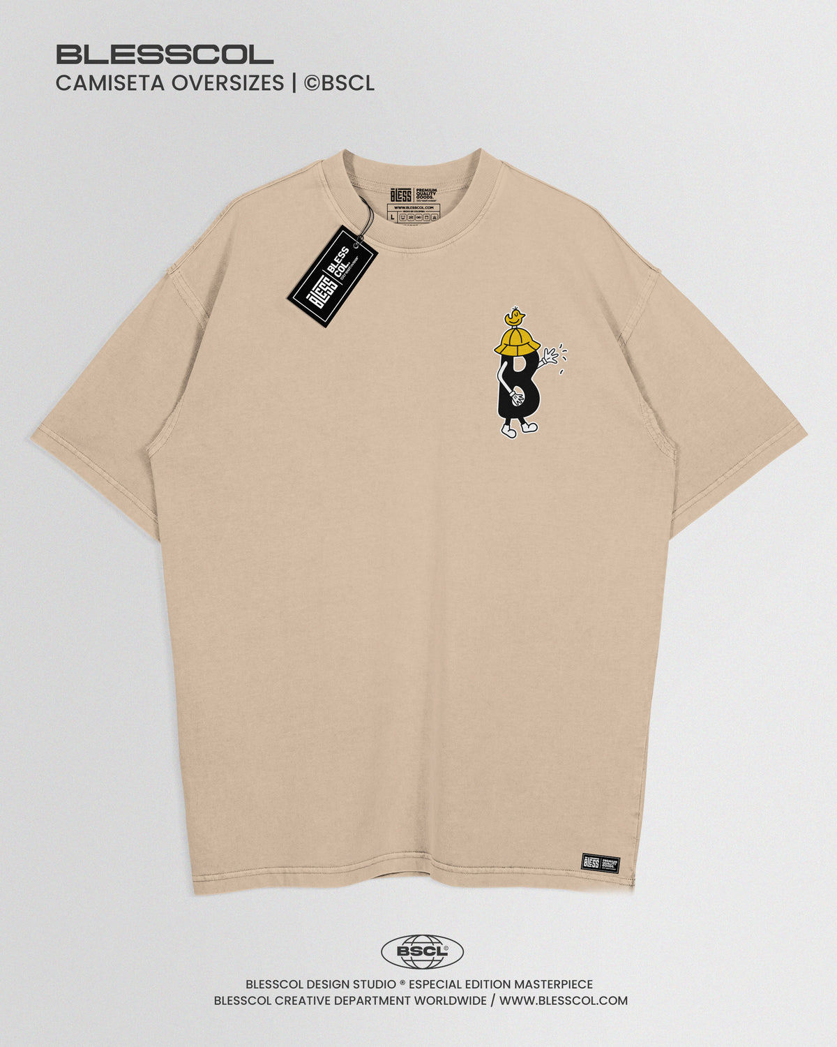 CAMISETA OVERSIZE BLESS WORLD