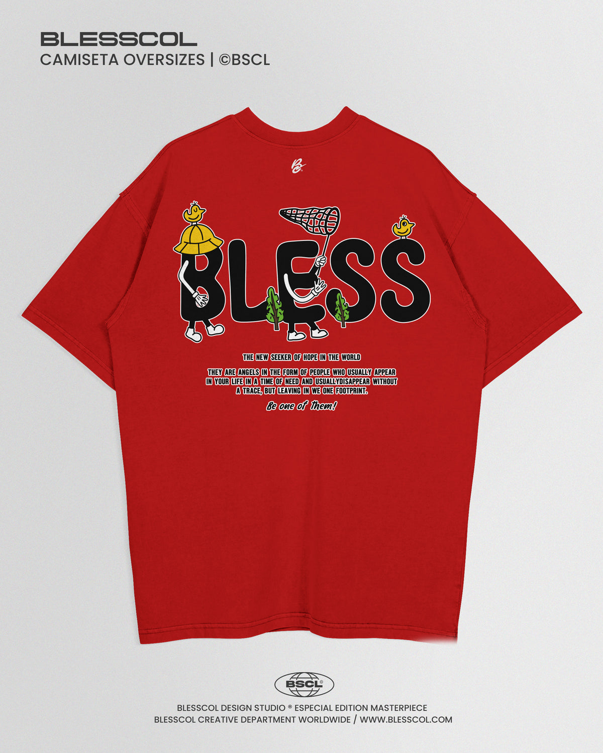 CAMISETA OVERSIZE BLESS WORLD