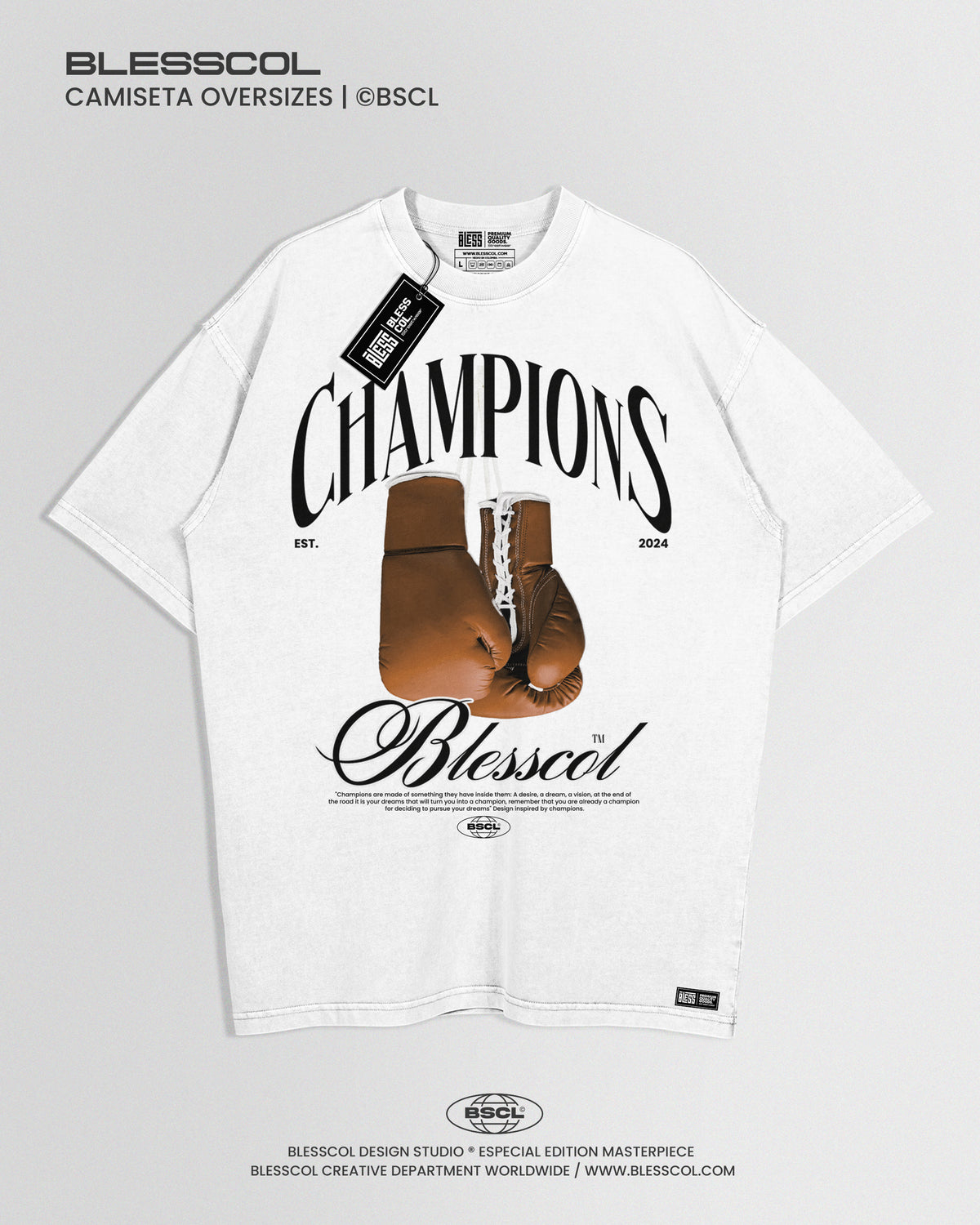 CAMISETA OVERSIZE CHAMPIONS EDIT ll