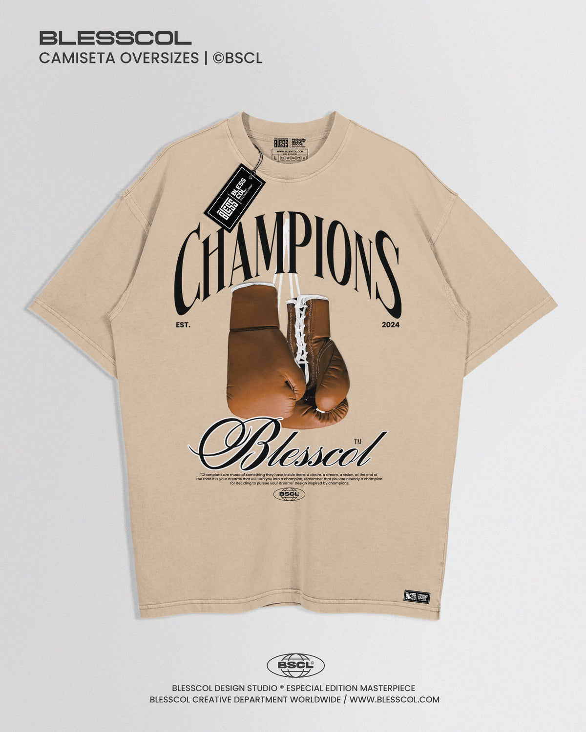 CAMISETA OVERSIZE CHAMPIONS EDIT ll