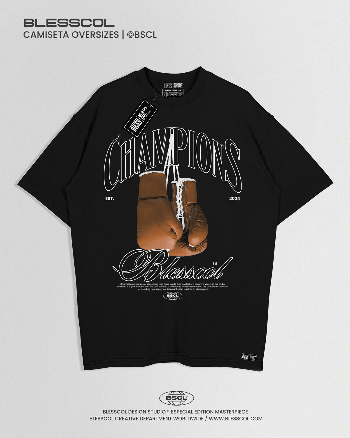 CAMISETA OVERSIZE CHAMPIONS EDIT ll