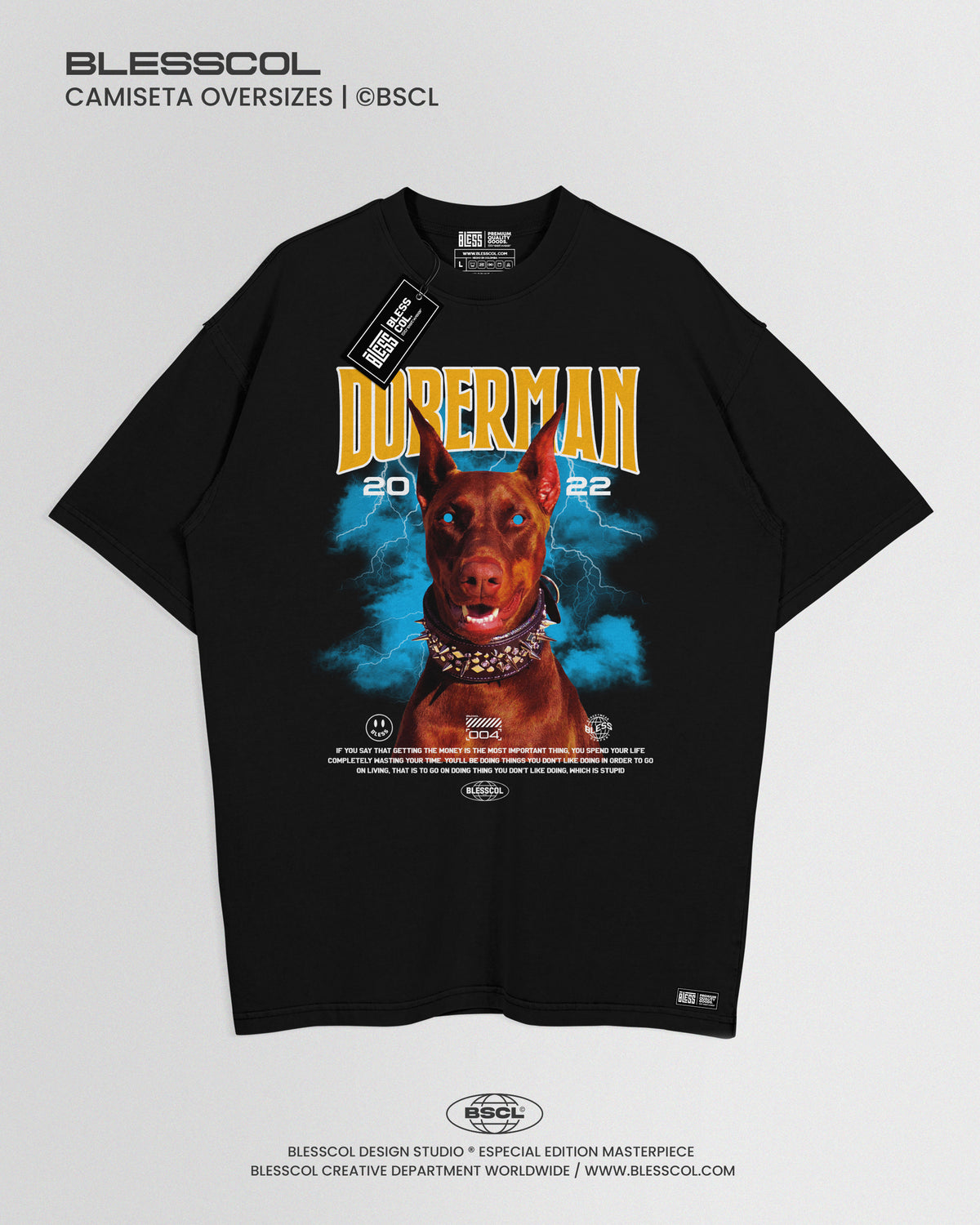 CAMISETA OVERSIZE DOBERMAN
