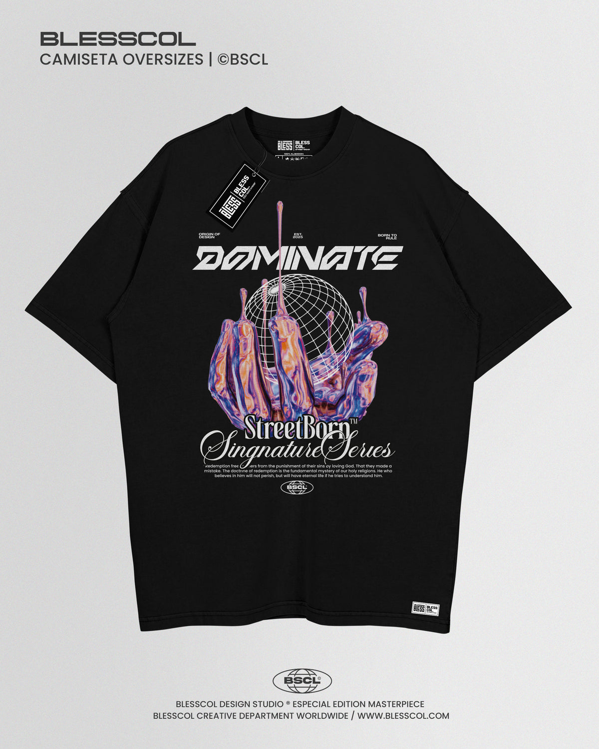 CAMISETA OVERSIZE DOMINATE STREETBORN